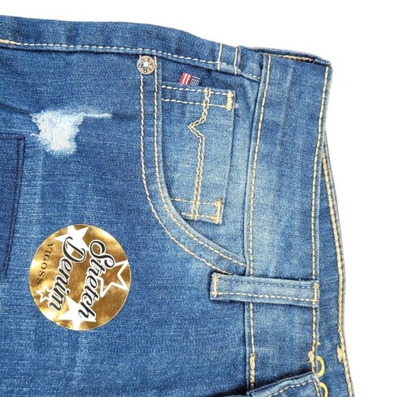 GIRL VIGOSS STRETCH DENIM SHORTS SZ 14 - Picture 8 of 11